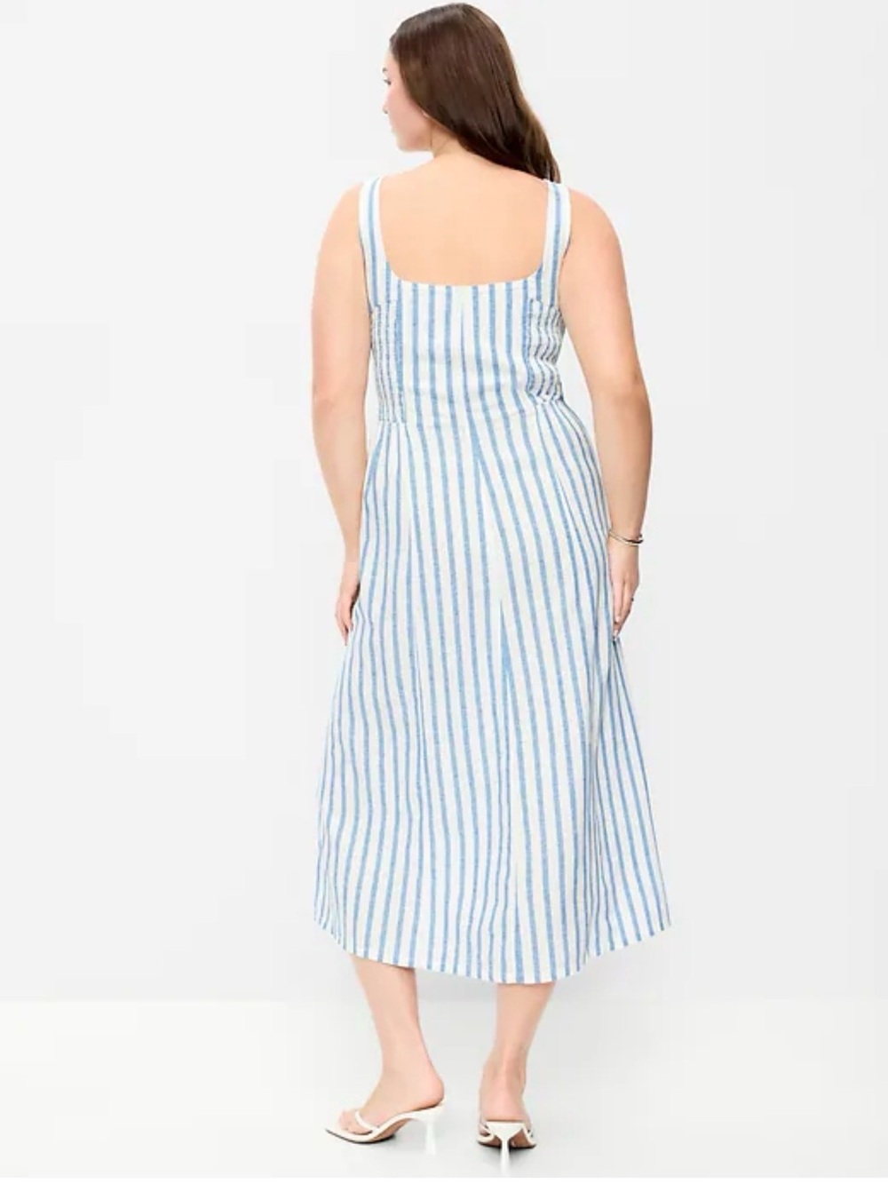 Old Navy Blue and White Striped Dress